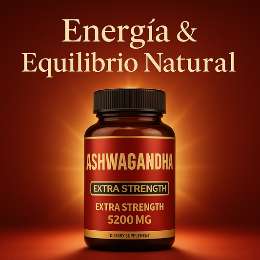 Ashwagandha Premium 5200 mg – Energía, calma y bienestar en una sola cápsula